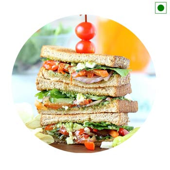 Pesto Veggie Sandwich