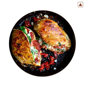 Stuffed Chicken Breast & Sauted Veggies With Choice Of Sauce